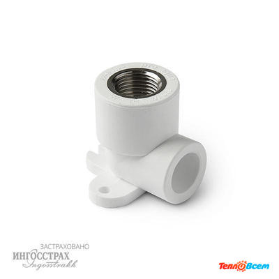 ProAqua Уголок с креплением 20 x 1/2" ВН. резьба Белый