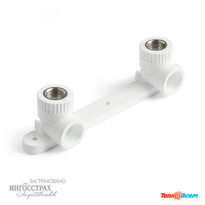 ProAqua Уголок с креплением двойной 20 x1/2 ВН. резьба Белый