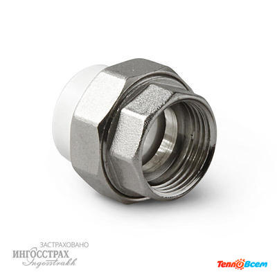 ProAqua Муфта разборная 20 х 1/2" ВН. резьба Белая