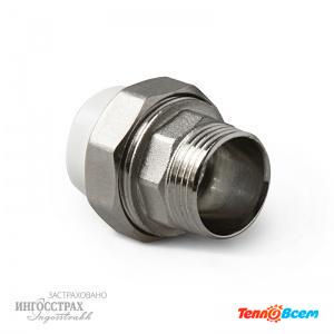 ProAqua Муфта разборная 40 х 1 1/4" НАР. резьба Белая