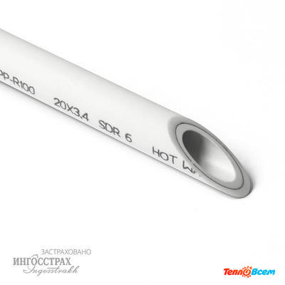 ProAqua Труба д. 20 Внутр. армир. Белая