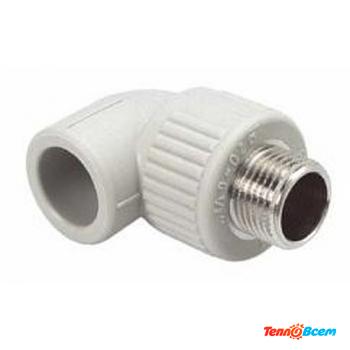 EkoPlastik Угол д. 20 х 1/2" НАР. р. Серый