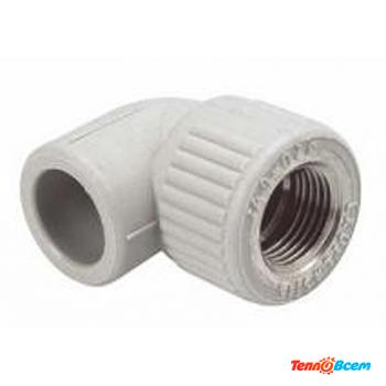 EkoPlastik Угол д. 25 х 3/4" ВН. р. Серый
