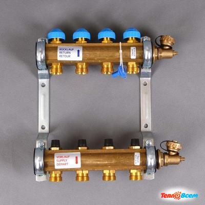 Watts Коллекторный блок 1"х4 вых. HKV-4