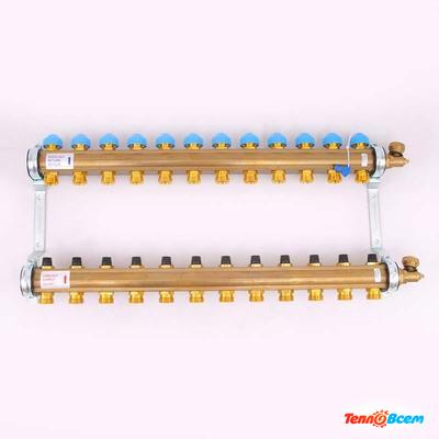 Watts Коллекторный блок 1"х12 вых. HKV-12