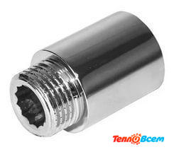 Valtec Удлинитель ХРОМ 3/4" x 25 мм VTr.198.C.0525
