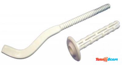 Кронштейн с дюбелем радиаторный 180