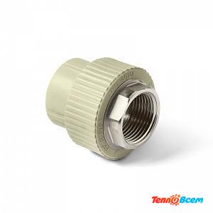 ProAqua Муфта 40 х 1.1/4" ВН. резьба с переходом на металл под ключ Серый