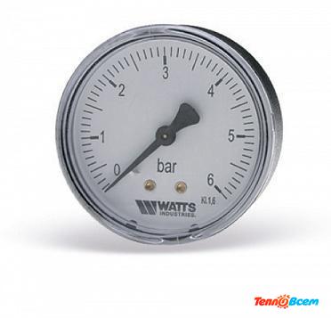Watts Манометр аксиальный F+R100(MDA) 1/4" (0-6 bar) 10008092
