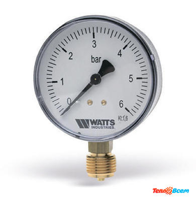 Watts Манометр радиальный F+R200(MDR) 1/4" (0-6 bar) 10007378