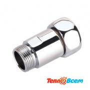 Соединение прямое хром Вн-Нар 1" x 3/4" (к-т 2 шт)