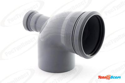 Отвод ПП 110 с выходом 50 х 90 Фронт - Тыл