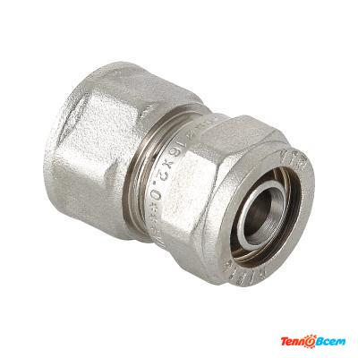 Valtec Соединитель обжимной 16 х 1/2" Вн. резьба VTm.302.N.001604