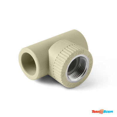 ProAqua Тройник 25 х 1/2" ВН. резьба Серый