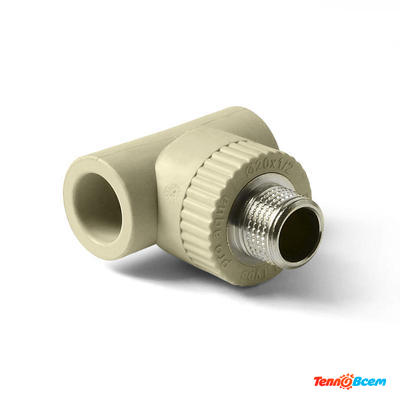 ProAqua Тройник 25 х 3/4" НАР. резьба Серый