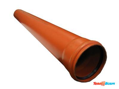 Труба ПП 110 x 2000 Оранжевая