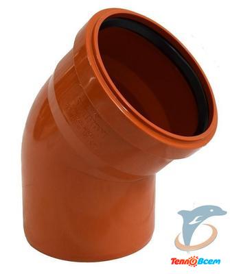 Отвод ПП 110 уг. 45 Оранжевый