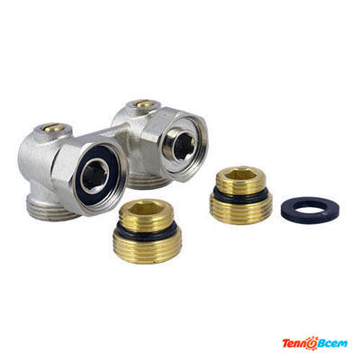 Vieir Узел нижн. подключения радиаторов угловой 1/2 х 3/4 VR309