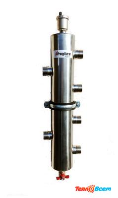 Прокситерм Гидравлический разделитель 1 1/4" Нержавеющая сталь GS 32-2 2 контура до 85 кВт