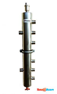 Прокситерм Гидравлический разделитель 1 1/4" Нержавеющая сталь GS 32-3 3 контура до 85 кВт