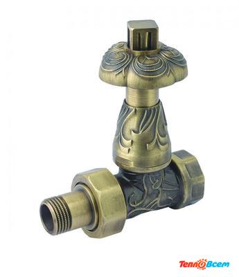 Вентиль термостатический Carlo Poletti 3/4 верхний прямой (ART DECO) V168720MA