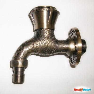 Vieir Кран с носиком ретро короткий 1/2" VR324 облегченный