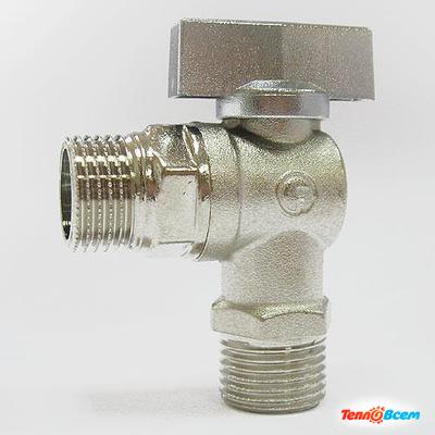 Vieir Угловой кран 1/2" х 3/4" мат хром GZRL34