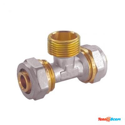 Vieir Тройник обжимной 20 х 3/4 НАР MПTM204