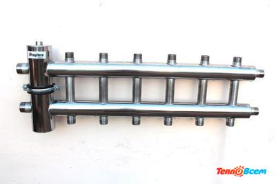 Прокситерм Нержавеющий коллектор + стрелка 1 1/2" 7 контуров GSK 40-7 до 120 Квт