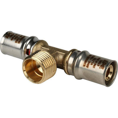 STOUT Тройник пресс 20 х 1/2" Нар. резьба SFP-0008-201220