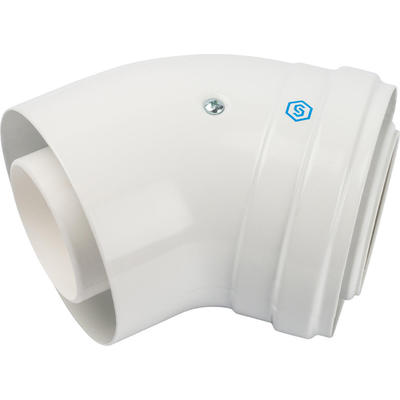 STOUT Конденсац. угол 45° DN60/100 м/п PP-FE