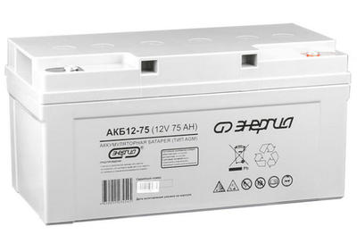 Энергия Аккумулятор АКБ 12-75