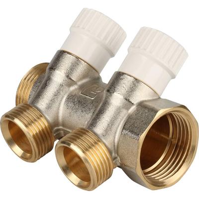 STOUT Коллектор распределительный 3/4" х 2 вых. 1/2" SMB 6851 341202