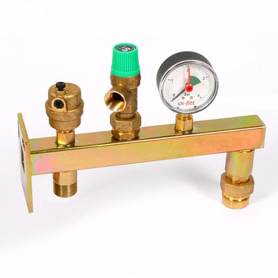 Uni-Fitt Группа безопасности консольная с отсечным клапаном 3 бар