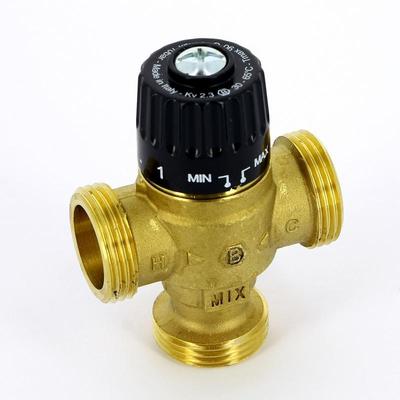 Uni-Fitt Клапан термостатический трёхходовой  1" НАР 30-65°C Kvs= 2,3 м3/ч