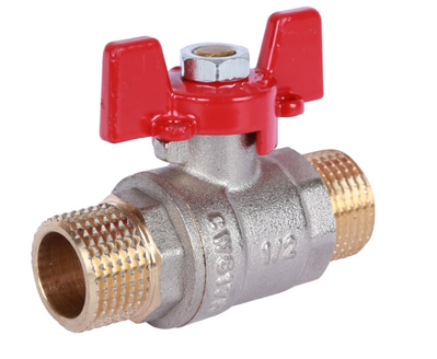 Rommer Кран шаровый 3/4" MM бабочка RBV-0007-2410220