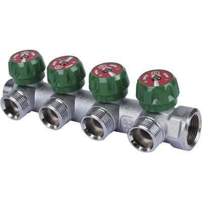 STOUT Коллектор регулирующий 1" х 4 вых. 3/4"ЕК SMB-6850-013404