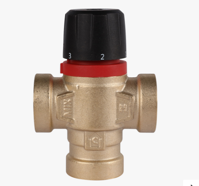 ROMMER Термостатический смесительный клапан 3/4 ВР 20-43°С KV 1,6 (бок. смешиван.) RVM-0111-164320