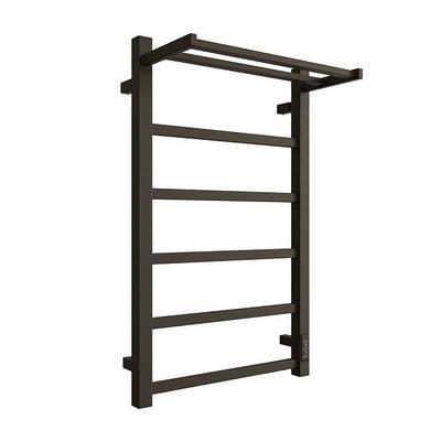 STOUT полотенцесушитель электрический JAZZ quadro 80*50 Черный матовый с полкой SHQ-J2QQ-F08050